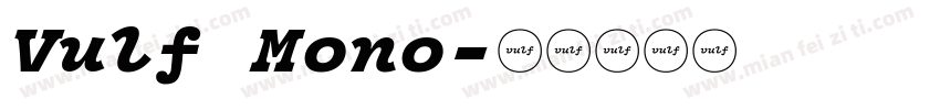 Vulf Mono字体转换